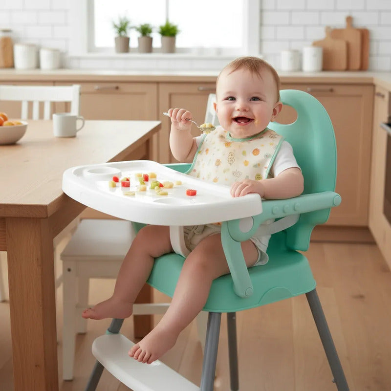 Silla Para Comer Kidshop Xd-3 Color Verde Claro