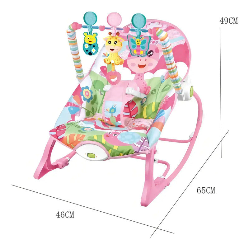 Silla Vibradora Mecedora Musical Niña-niños Baby Rocker Cisne