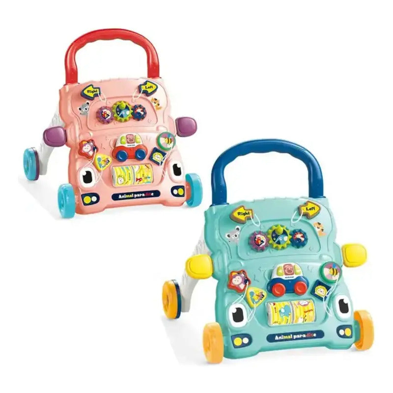 Andador Caminador Bebe Con Luz Y Sonido He0833 Color Rosa