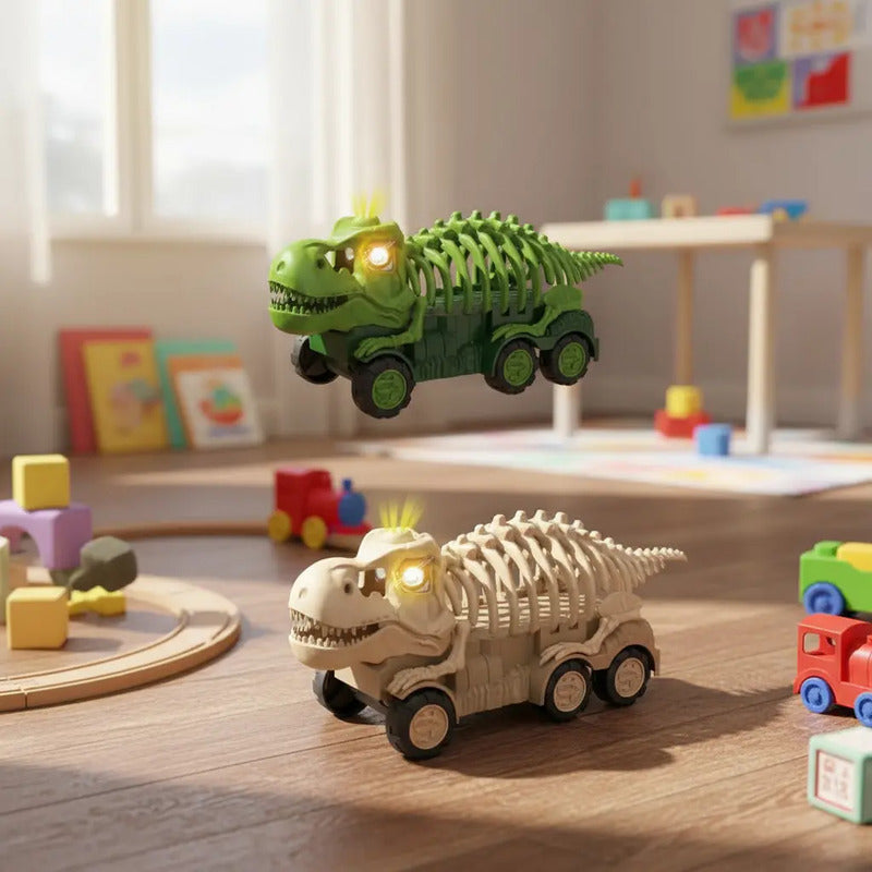 Camion De Juguete Diseño Dinosaurio  Con Luz Y Sonidos Zk002