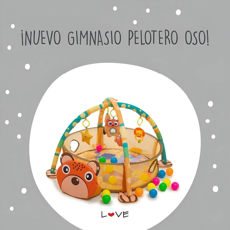 Gimnasio Piscina Pelotas Bebé Infantil Estimulación Oso