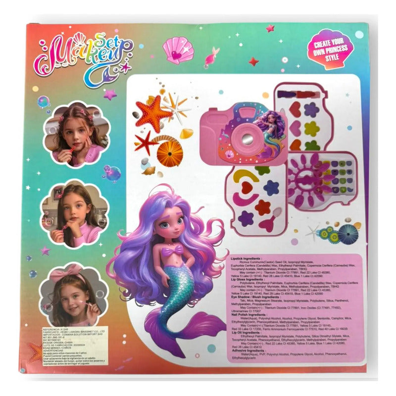 Set De Juguete Cámara De Maquillaje Belleza Portátil  X12491
