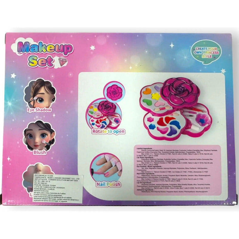 Set De Juguete De Belleza Portátil Con Accesorios X1249