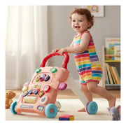 Andador Caminador Bebe Con Luz Y Sonido He0833 Color Rosa