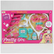 Set De Doctora Kidshop Con Estetoscopio Y Utensilios Médicos De Juguete Rosa Para Niñas De 3 Años
