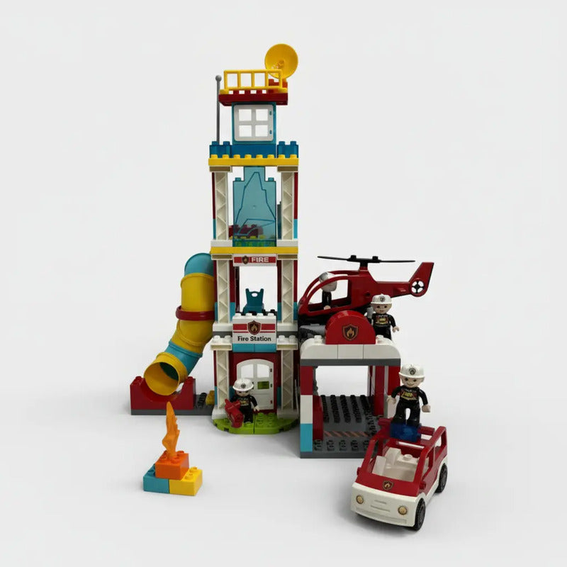 Set De Construcción Kidshop Armatodo 9822m 128 Piezas En Caja Estacion De Bombero