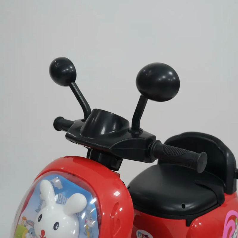 Moto Carro Recargable Eléctrica Montable Niñas My001 Color Rojo