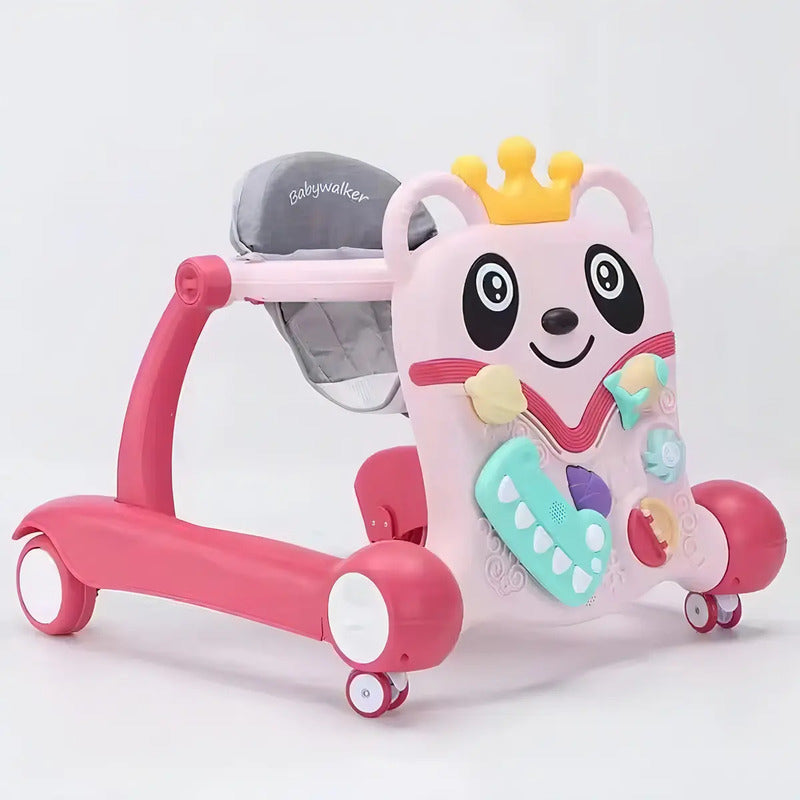 Andador Kidshop 2024 Oso Panda Mágico. Color Rosa