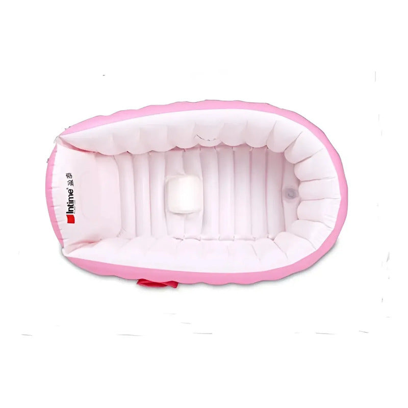 Bañera Inflable Arcoshop Antideslizante Para Bebés De 0 A 24 Meses Rosa