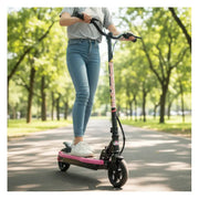 Patineta Kidshop Eléctrica Infantil 24 V, 120 W, Pt12 Color Rosada