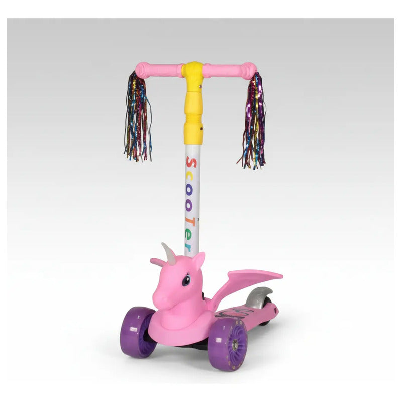 Patineta Scooter Unicornio Rosa P741 Rosa Chicle Unicornio