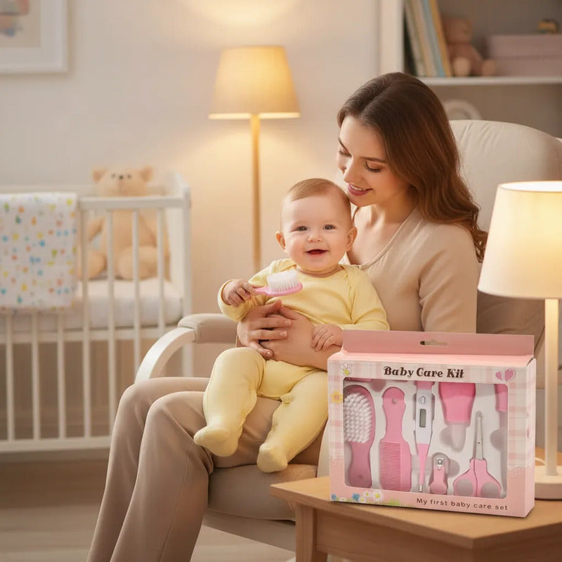 Set Baby Kit Aseo Bebé 8 Piezas Estuche