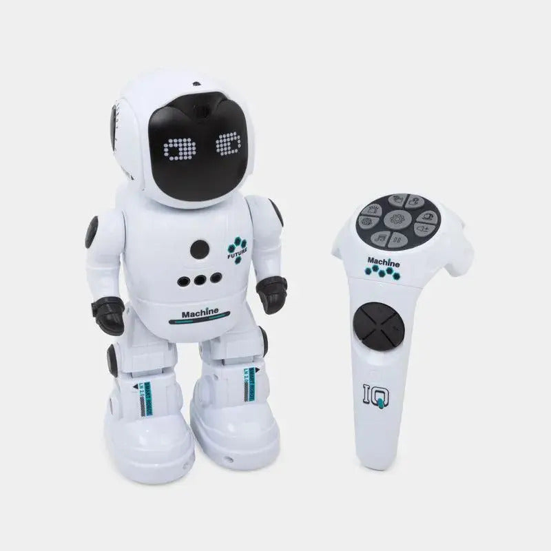 Robot Interactivo Con Control Remoto, Luz Y Sonido Hf9001-1 Robot Blanco