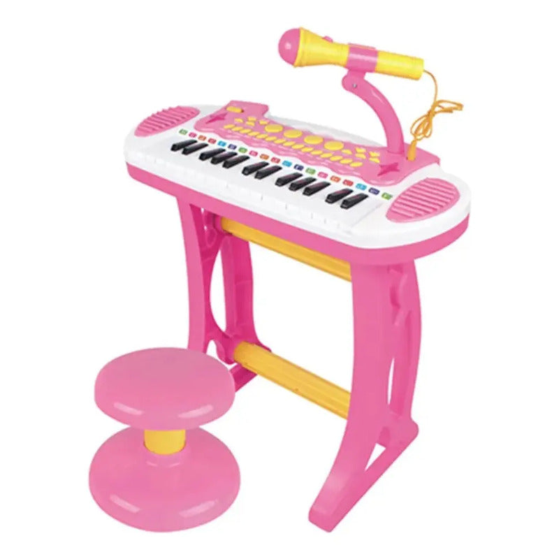 Karaoke Piano Organeta Teclado Luces Microfono Niños