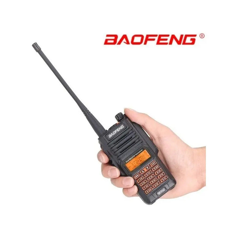 Radio Walkie Talkie Baofeng Uv-9r Plus Resistente Al Agua Negro