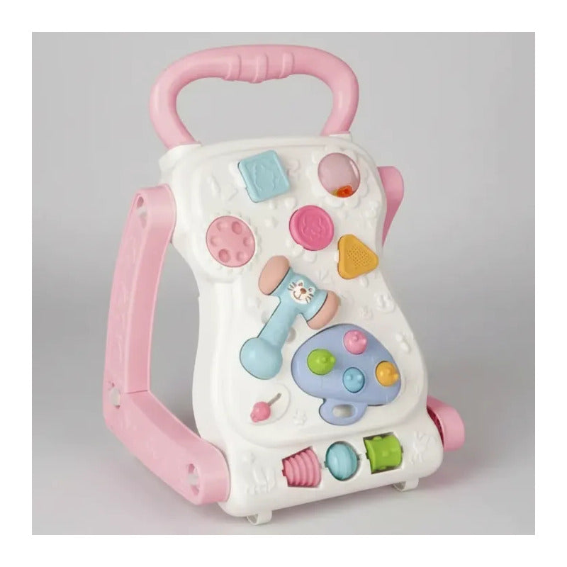 Andadera Musical Didáctica Para Bebés Con Sonido Azul 999c-t Rosa