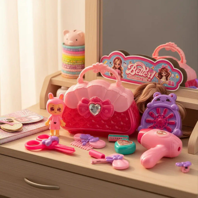 Set De Juguete De Belleza Portátil Con Accesorios Px1595