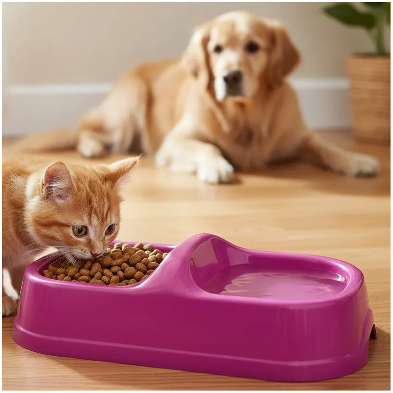 Plato Para Mascotas Sencillo Genérica 0v Morado