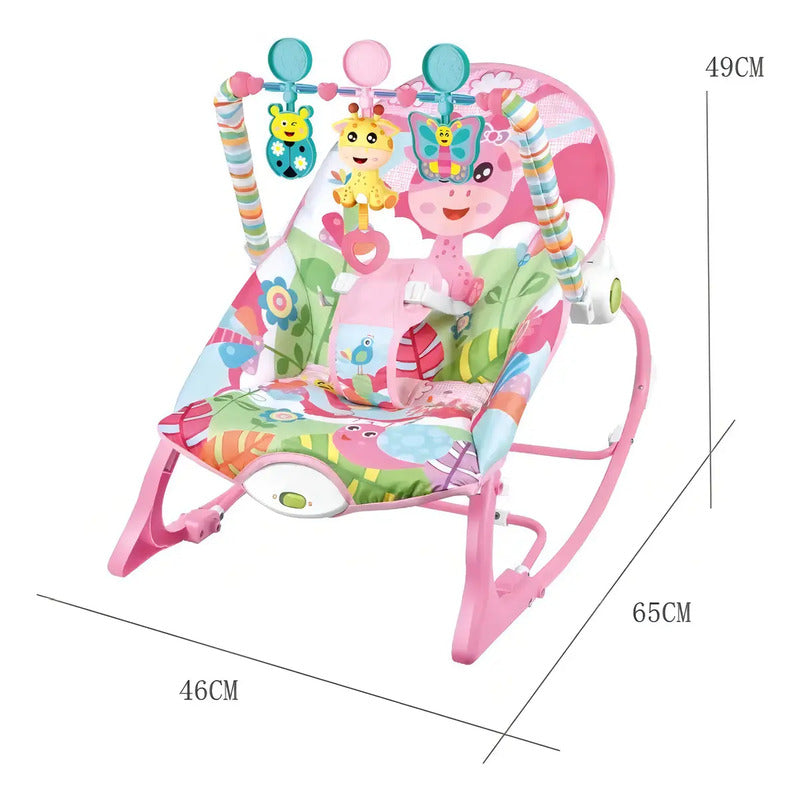 Silla Mecedora Vibradora Baby Roker Rana Reclinable Bebé 0-18kg
