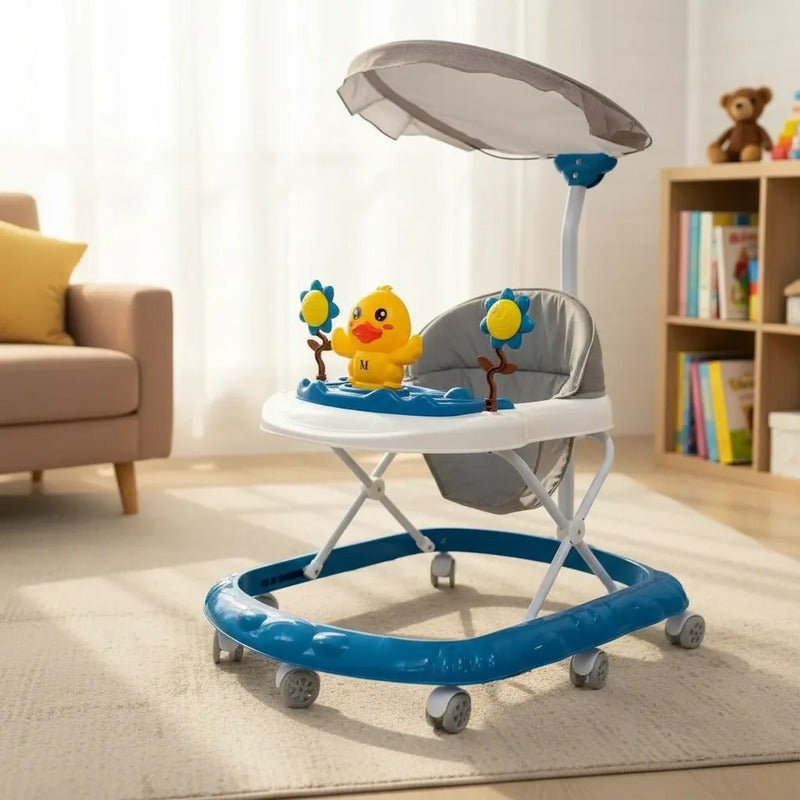 Caminador Para Bebes Luces Y Sonido Pato 313b Azul