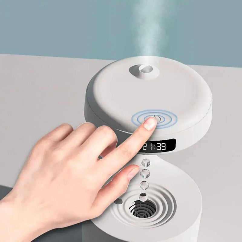 Humidificador Difusor De Agua Y Aire Antigravedad Blanco 110v