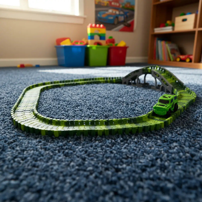 Pista De Carreras Con Juguetes Ps3715 Verde