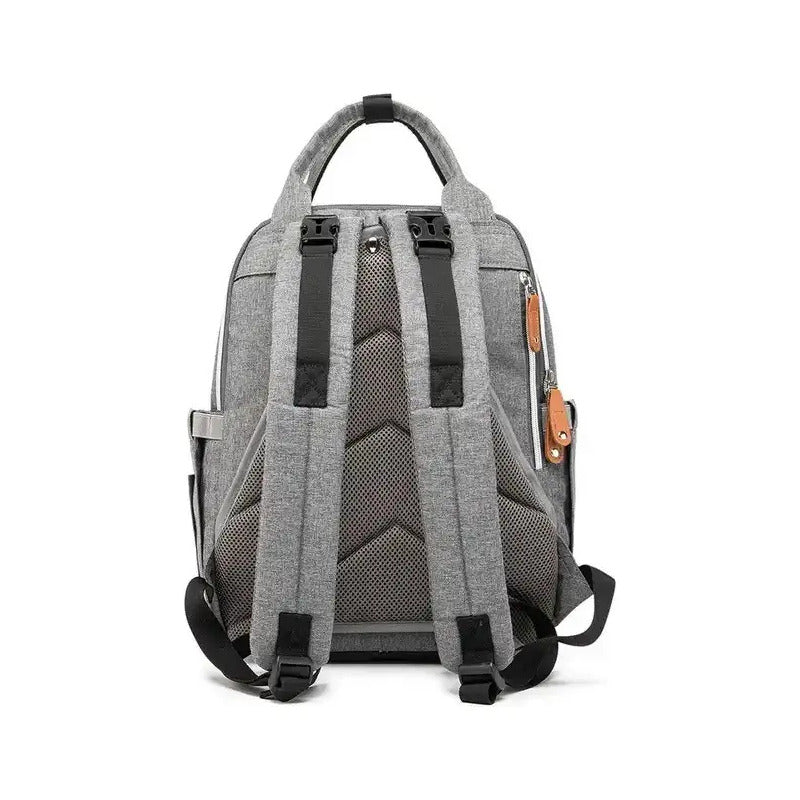 Morral Materno Multifuncional Gris Con Cambiador Y Organizador Ld2204 Modelo 2024