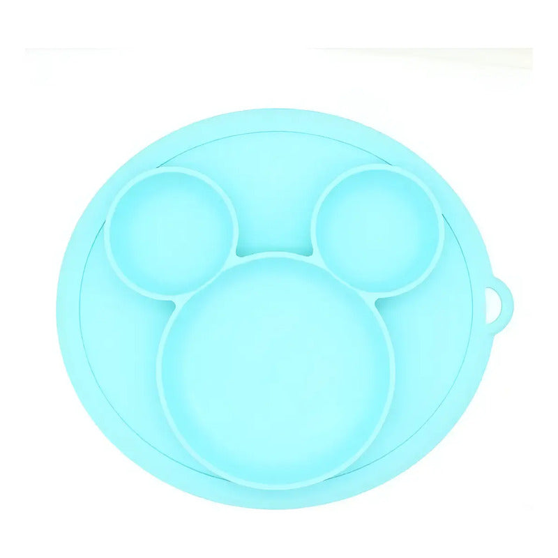 Plato En Silicona Bebe Antideslizante Colores Hydg-2