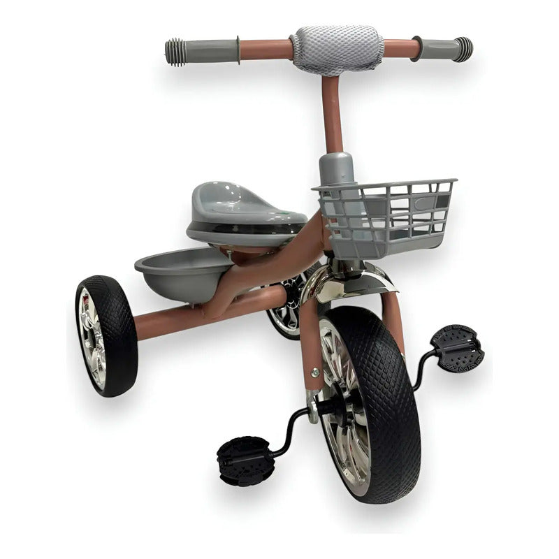 Triciclo Bicicleta Infantil Canasta Músical 6031 Color Rosado