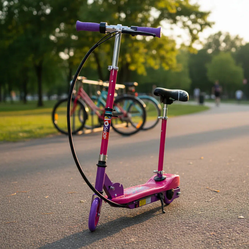 Patineta Scooter Eléctrico Kidshop Pt06 Con Silla