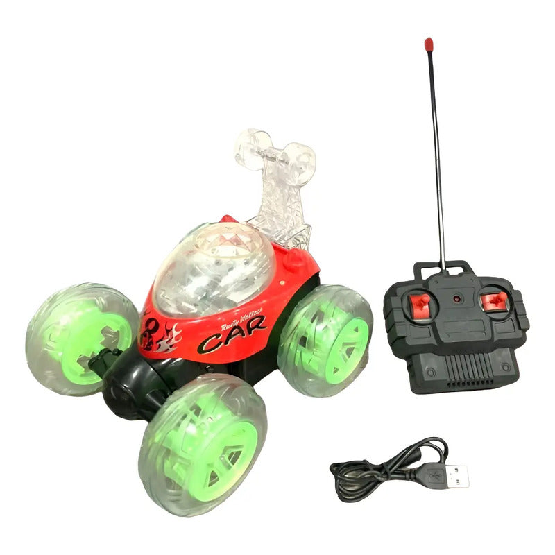 Carro Loco Recargable Control Remoto Acrobacias 360 Juguete