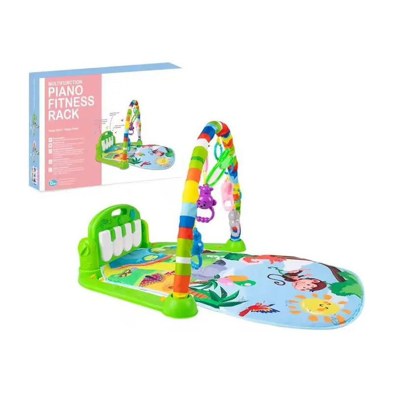 Gimnasio Bebe Tapete Piano Musical Sonido Dy888 Verde