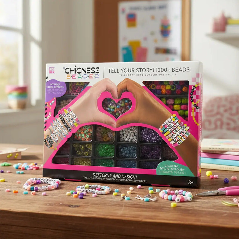 Set Para Hacer Pulseras Con Letras Y Colores J-9170