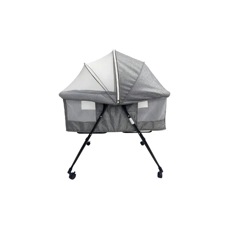Corral Cuna Mecedora Para Bebé Portátil C118 Gris Gris