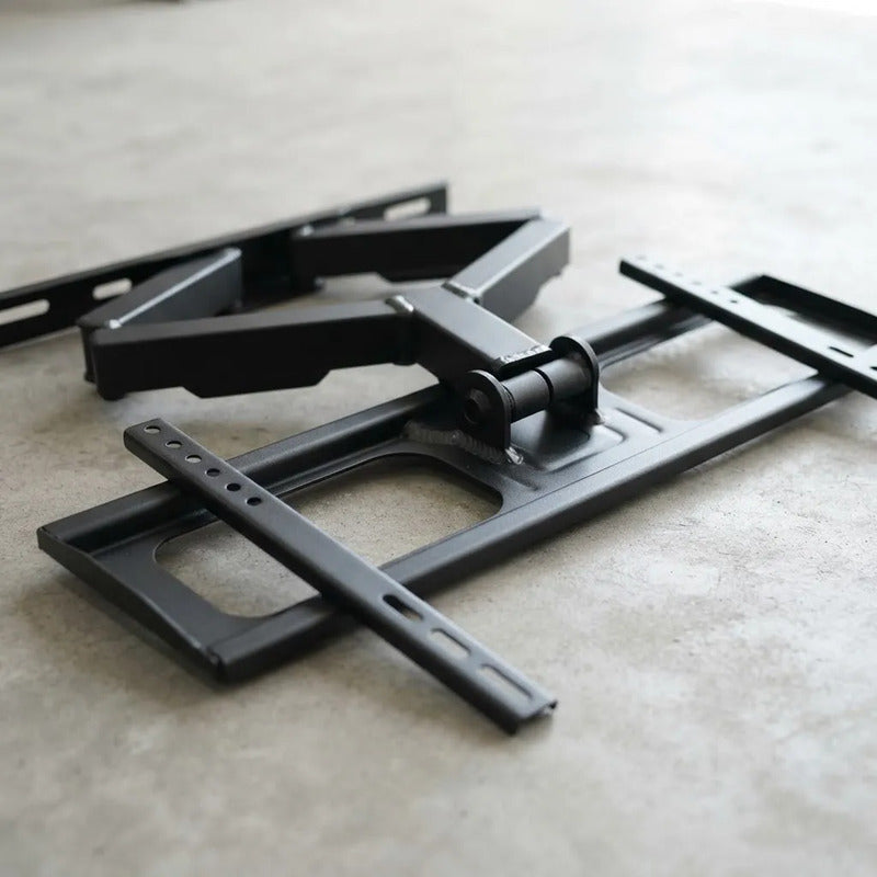 Soporte Tv Pared Doble Brazo Articulado Extensible Giratorio Negro
