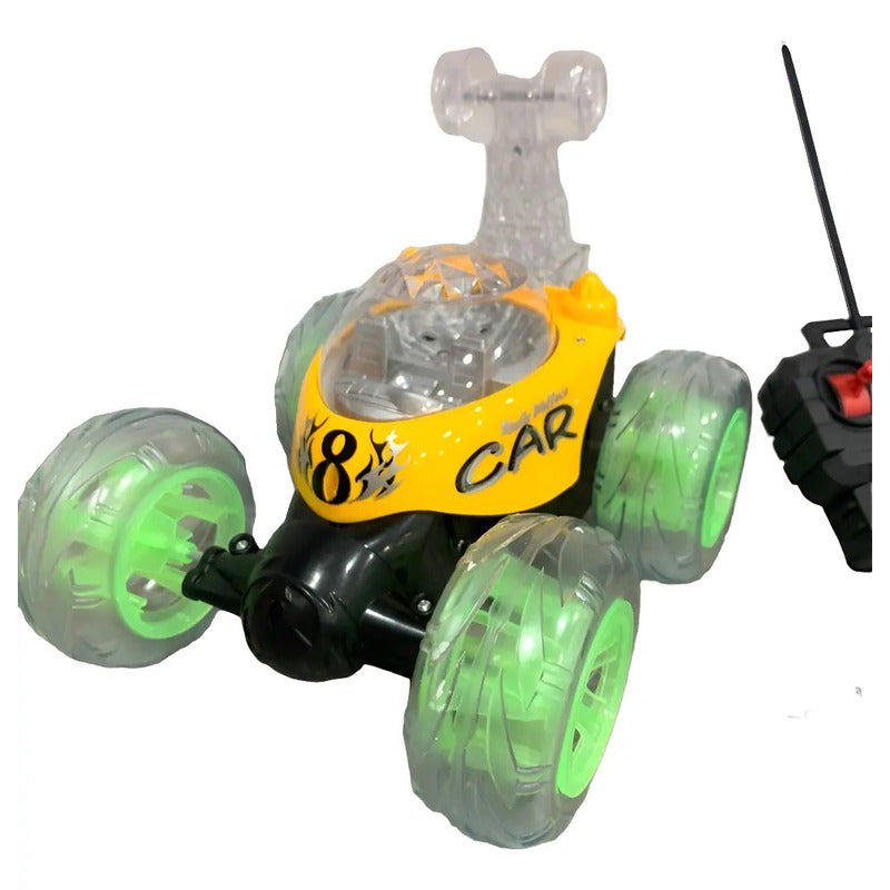 Carro Loco Recargable Control Remoto Acrobacias 360 Juguete