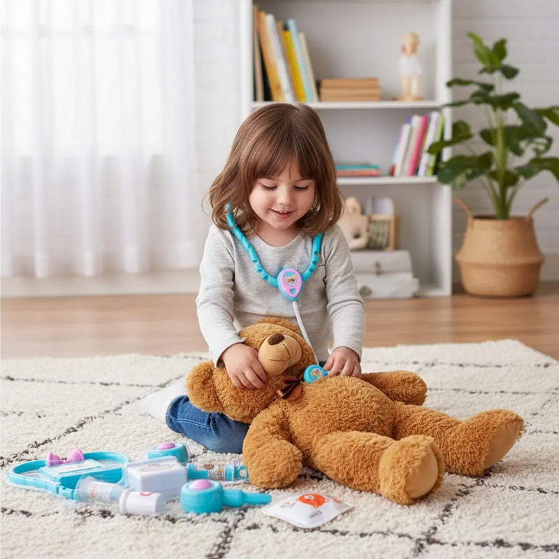 Juguete Doctor Accesorios Para Médicos Pequeños X1250 Color Celeste