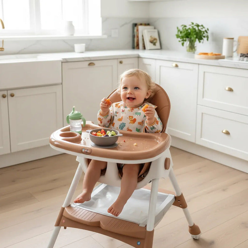 Silla Comedor Para Bebe Plegable Con Ruedas 555-13a