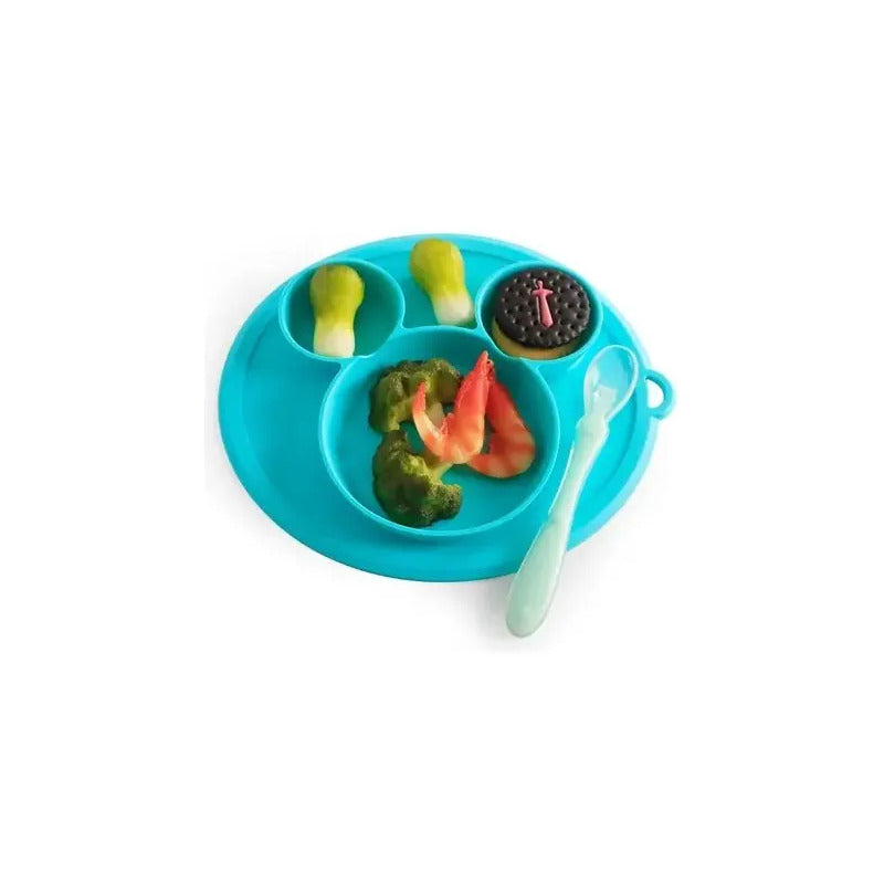 Plato En Silicona Bebe Antideslizante Colores Hydg-2