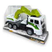 Carro Camión Retroexcavadora Construcción Juguete Niño Zk004 Color Verde