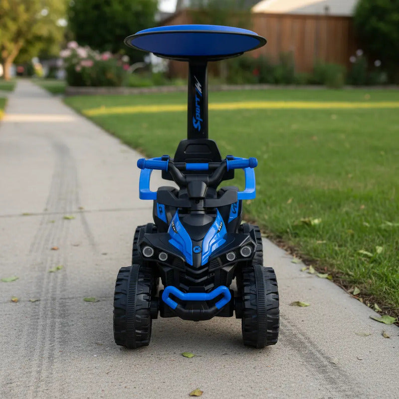 Cuatrimoto Montable Paseador Kidshop Fg-01 Color Azul