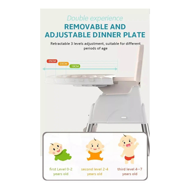 Silla Comedor Para Bebe Multifuncional 5 En 1 + Obseq Bz-506
