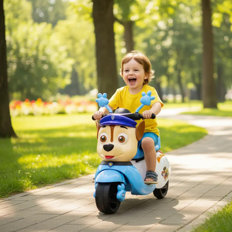 Moto Carro Eléctrico Bateria Recargable Niños Celeste 110v Azul