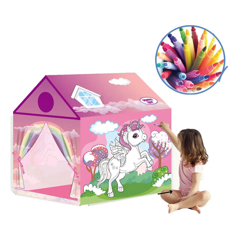 Carpa De Juego Graffiti Lavable Con Bolígrafo De Color Cc-20 Lila