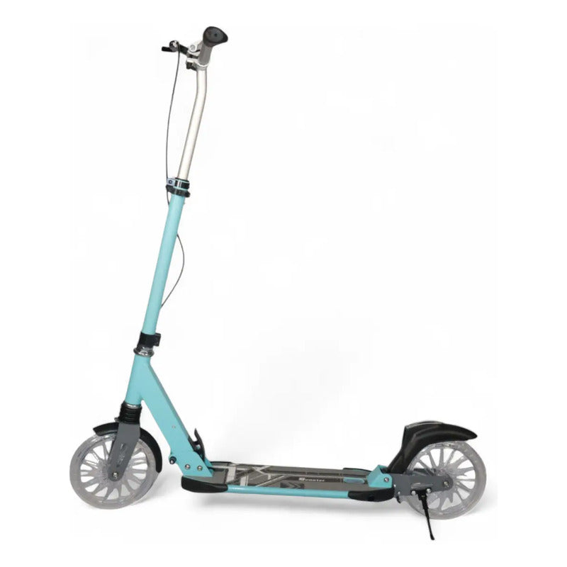 Patineta Scooter Para Adultos Y Niños Hasta 80 Kilos P742 Color Azul Claro Liso