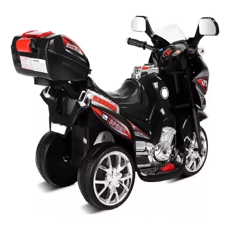 Moto Eléctrica Montable Kidshop 2025 6v 1 Asiento Color Negro 110/220v