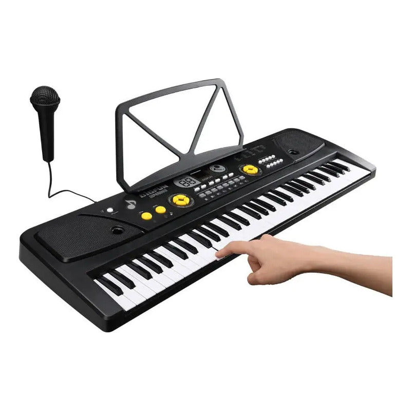 Teclado Organeta Piano Electronico 61 Teclas + Microfono Mp3