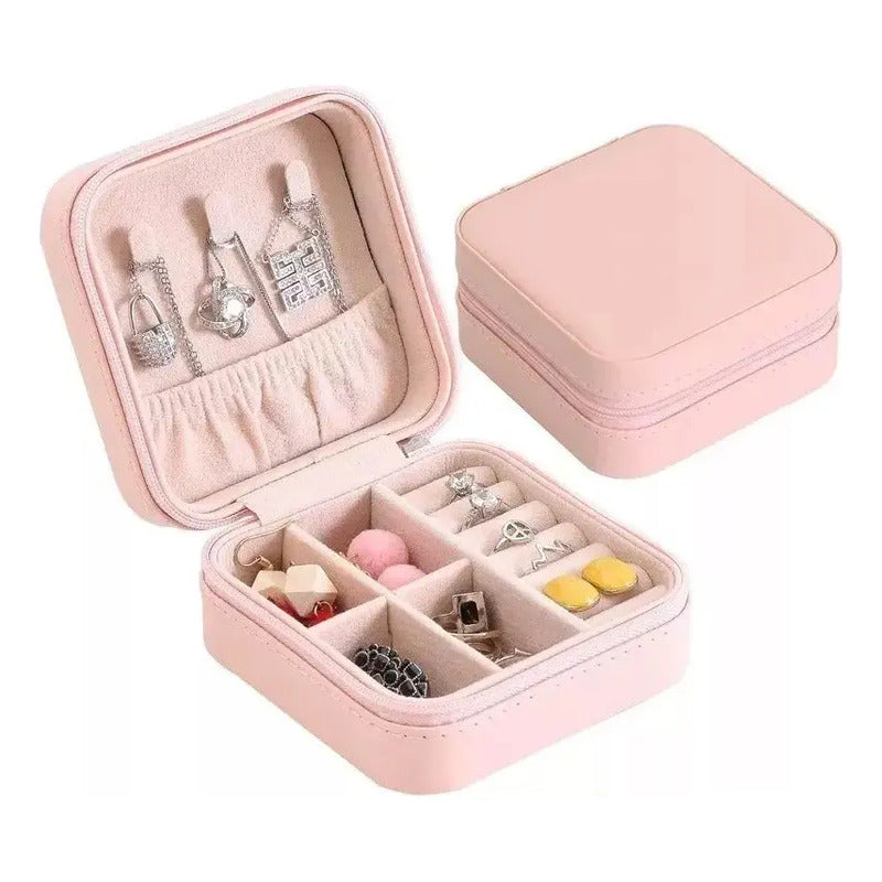 Joyero, Organizador, Estuche Para Joyería, Caja Para Joyas Nude