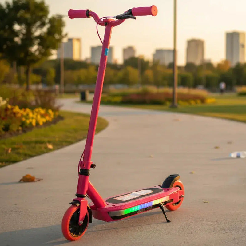 Patineta Scooter Eléctrico Con Luces Kidshop Pt10