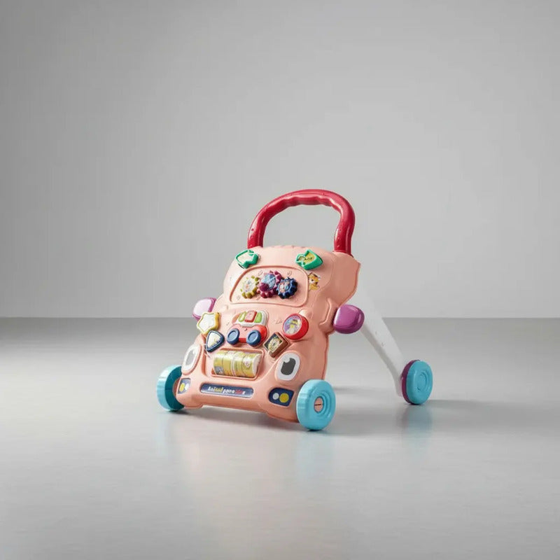 Andador Caminador Bebe Con Luz Y Sonido He0833 Color Rosa